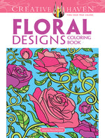 Book cover for Creative Haven Floral Designs Coloring Book