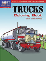 Book cover for Trucks Coloring Book
