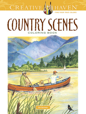 Book cover for Country Scenes Coloring Book