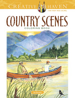 Book cover for Country Scenes Coloring Book