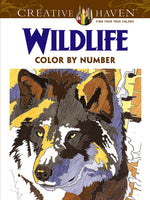 Book cover for Creative Haven Wildlife Color by Number Coloring Book