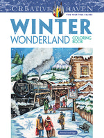 Book cover for Creative Haven Winter Wonderland Coloring Book