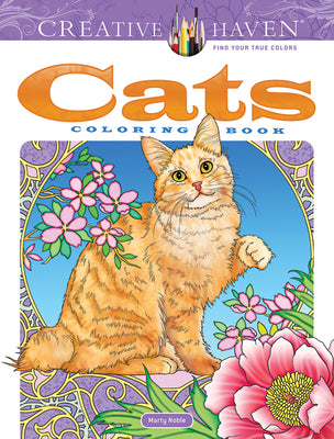 Book cover for Creative Haven Cats Coloring Book