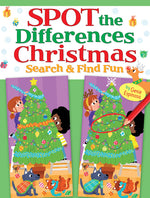 Book cover for Spot the Differences Christmas: Search & Find Fun