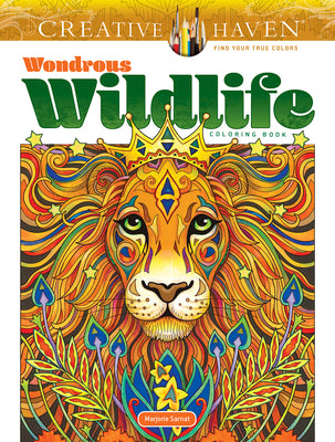 Book cover for Creative Haven Wondrous Wildlife Coloring Book
