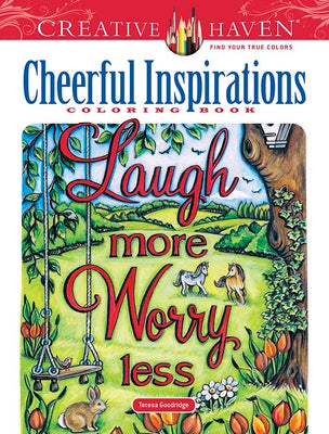 Book cover for Creative Haven Cheerful Inspirations Coloring Book
