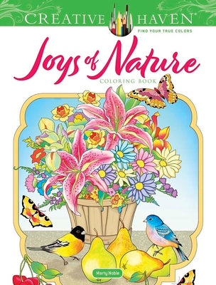 Book cover for Creative Haven Joys of Nature Coloring Book