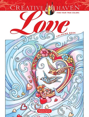 Book cover for Creative Haven Love Coloring Book