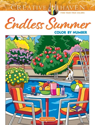 Book cover for Creative Haven Endless Summer Color by Number
