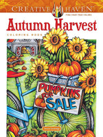 Book cover for Creative Haven Autumn Harvest Coloring Book