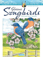 Book cover for Creative Haven Glorious Songbirds Coloring Book