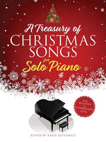 Book cover for Treasury of Christmas Songs for Solo Piano: For Beginner & Intermediate Level