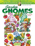 Book cover for Creative Haven Garden Gnomes Coloring Book