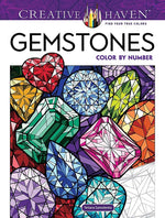 Book cover for Creative Haven Gemstones Color by Number