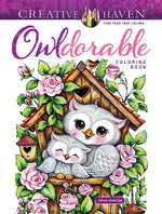 Book cover for Creative Haven Owldorable Coloring Book