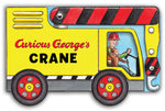 Book cover for Curious George's Crane (Mini Movers Shaped Board Books)