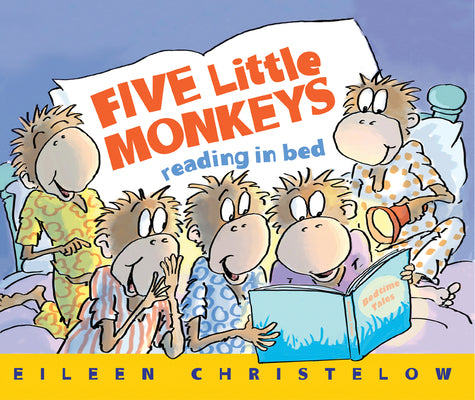 Book cover for Five Little Monkeys Reading in Bed