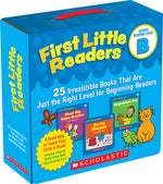 Book cover for First Little Readers: Guided Reading Level B (Parent Pack): 25 Irresistible Books That Are Just the Right Level for Beginning Readers