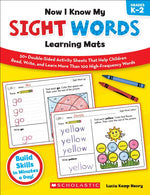 Book cover for Now I Know My Sight Words Learning Mats, Grades K-2