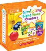 Book cover for Nonfiction Sight Word Readers: Guided Reading Level D (Parent Pack): Teaches 25 Key Sight Words to Help Your Child Soar as a Reader!