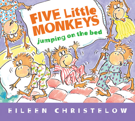 Book cover for Five Little Monkeys Jumping on the Bed Padded Board Book