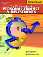 Book cover for Consumer Math Reproducible The Mathematics of Finance & Investments (2011)