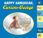 Book cover for Happy Hanukkah, Curious George Tabbed Board Book: A Hanukkah Holiday Book for Kids