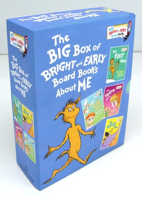 Book cover for The Big Boxed Set of Bright and Early Board Books about Me: The Foot Book; The Eye Book; The Tooth Book; The Nose Book