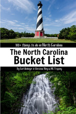 Book cover for The North Carolina Bucket List Book