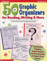 Book cover for 50 Graphic Organizers for Reading, Writing & More: Reproducible Templates, Student Samples, and Easy Strategies to Support Every Learner