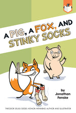 Book cover for Pig, a Fox, and Stinky Socks