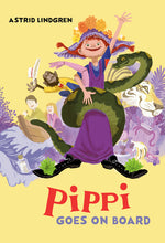 Book cover for Pippi Goes on Board