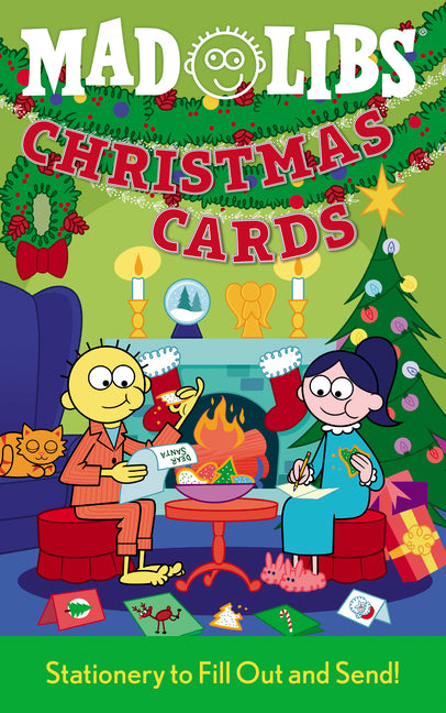 Book cover for Christmas Cards Mad Libs: Fun Cards to Fill Out and Send