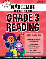Book cover for Mad Libs Workbook: Grade 3 Reading: World's Greatest Word Game