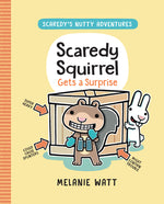 Book cover for Scaredy Squirrel Gets a Surprise: (A Graphic Novel)