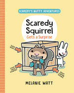 Book cover for Scaredy Squirrel Gets a Surprise: (A Graphic Novel)