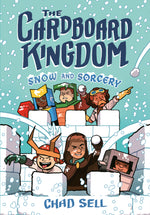 Book cover for The Cardboard Kingdom #3: Snow and Sorcery: (A Graphic Novel)