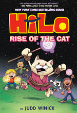 Book cover for Hilo Book 10: Rise of the Cat: (A Graphic Novel)
