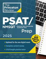 Book cover for Princeton Review PSAT/NMSQT Prep, 2025: 3 Practice Tests + Review + Online Tools for the Digital PSAT