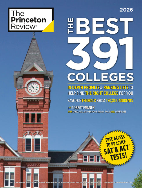 Book cover for Best 391 Colleges, 2026: In-Depth Profiles & Ranking Lists to Help Find the Right College for You