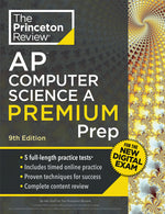 Book cover for Princeton Review AP Computer Science a Premium Prep, 9th Edition: For the New 2026 Exam: 5 Practice Tests + Digital Practice Online + Content Review