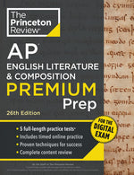 Book cover for Princeton Review AP English Literature & Composition Premium Prep, 26th Edition: 5 Practice Tests + Digital Practice Online + Content Review