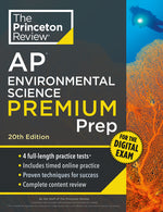 Book cover for Princeton Review AP Environmental Science Premium Prep, 20th Edition: 4 Practice Tests + Digital Practice Online + Content Review