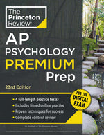 Book cover for Princeton Review AP Psychology Premium Prep, 23rd Edition: 4 Practice Tests + Digital Practice Online + Content Review