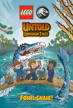 Book cover for Untold Dinosaur Tales #3: Fossil Chase! (Lego Jurassic World)