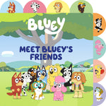 Book cover for Meet Bluey's Friends: A Tabbed Board Book