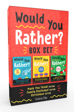 Book cover for Would You Rather? Box Set: 3 Book Bundle for Ages 8-12 (Perfect Christmas Gift and Stocking Stuffer for Kids)