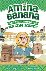 Book cover for Amina Banana and the Formula for Making Money