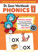 Book cover for Dr. Seuss Phonics Level 1 Workbook: A Phonics Workbook to Help Kids Ages 4-6 Learn to Read (for Kindergarten and Beyond)