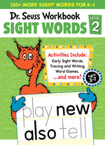 Book cover for Dr. Seuss Sight Words Level 2 Workbook: A Sight Words Workbook for Kindergarten and 1st Grade (120+ Words, Games & Puzzles, Tracing Activities, and Mo